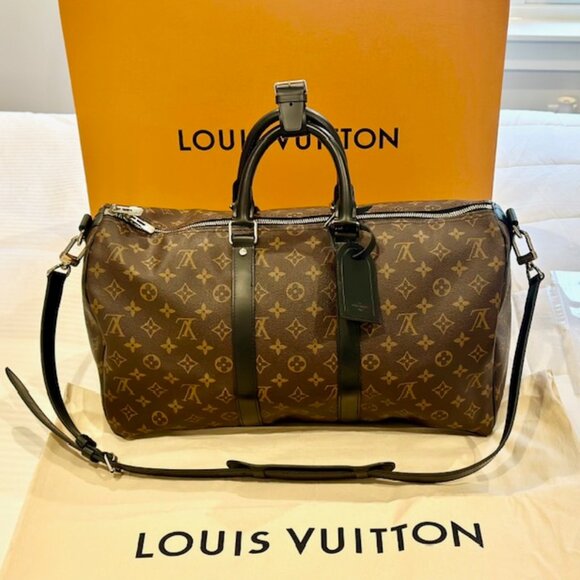 Louis Vuitton Keepall Bandolier Monogram Macassar - Picture 2 of 16